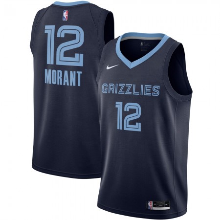 Herren NBA Memphis Grizzlies Trikot Ja Morant 12 Nike 2020-2021 Icon Edition Swingman